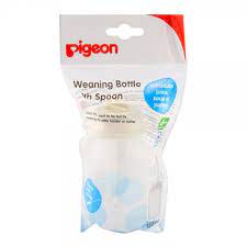 PIGEON WEANING BOTTE W SPOON 120ML