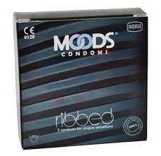 MOODS RIBBED CONDOM 3S