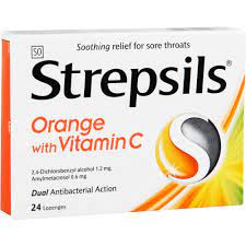 STREPSILS ORANGE & VIT C 24