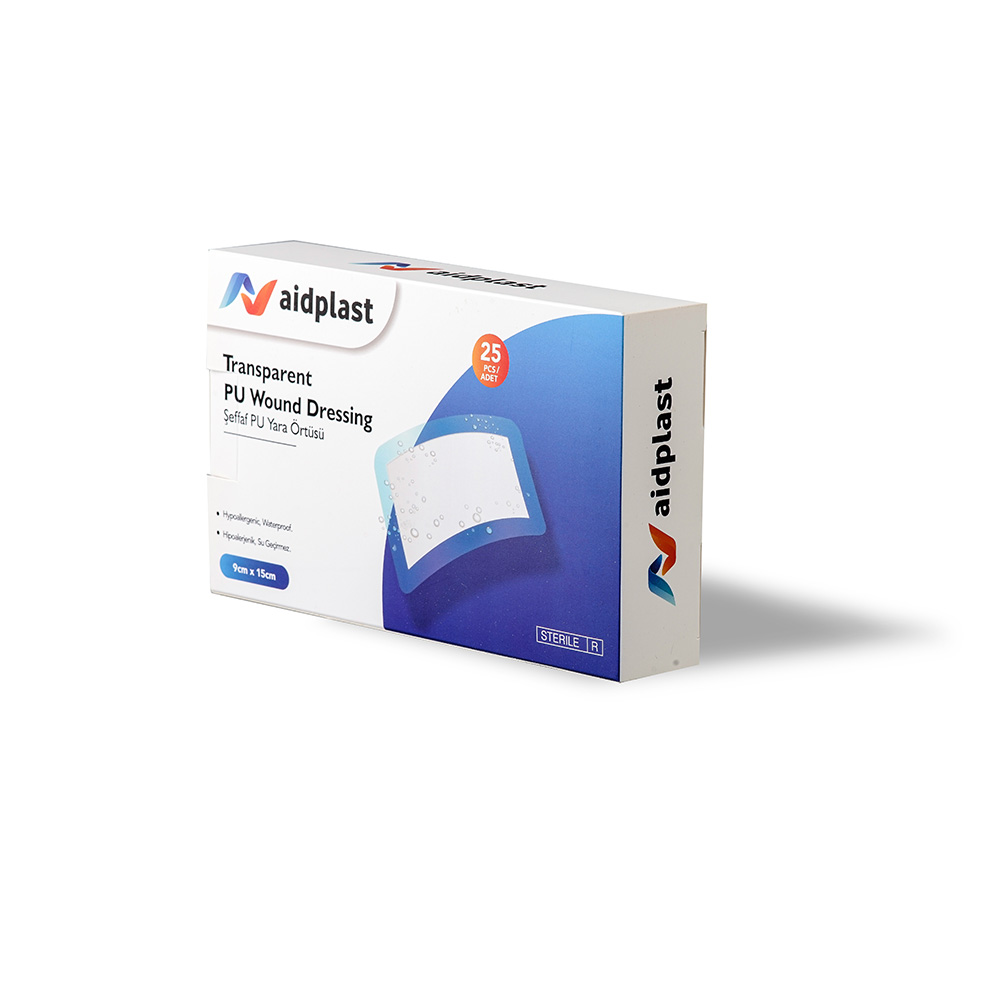 AIDPLAST WOUND DRESSING TRANS 9X25