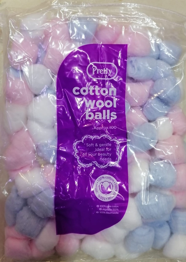 PRETTY COTTON  WOOL BALLS 100