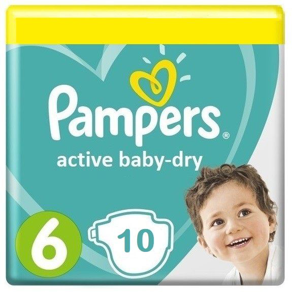 PAMPERS S6 ACTIVE BABY-DRY 10