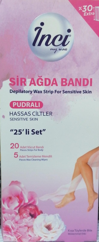 INCI WAX STRIP PUDRALI 20