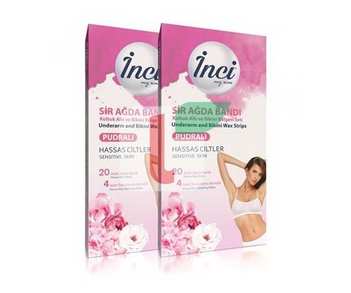 INCI FACE WAX STRIPS 20