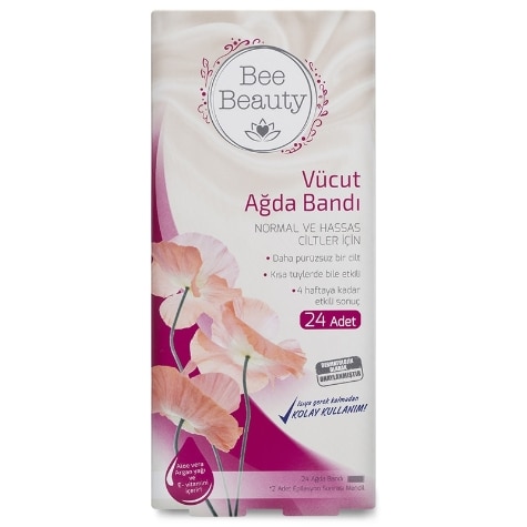 BEE BEAUTY BODY WAX STRIPS 24